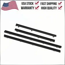 Fits 2010-2024 4RUNNER Front Rear Inner Door Glass Weatherstrip Set