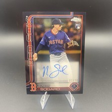 2025 Topps Chrome Nick Sogard RC Black Refractor Auto 7/10 RA-NSO Boston Red Sox