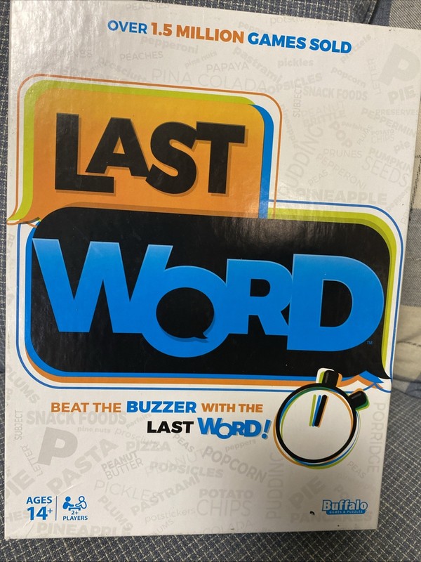 Last Word Board Game Buffalo Ages 14 and Up Complete