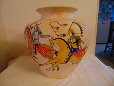 Signed  "Lakota"  A Native American Tribe Known As Teton Sioux Tribe Indian Pot