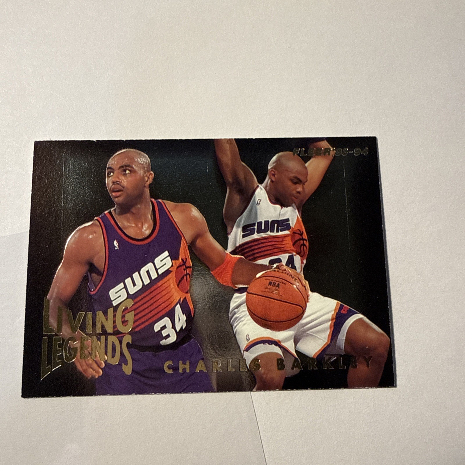 1993/94 Fleer Charles Barkley Living Legends Insert Phoenix Suns #1 Basketball