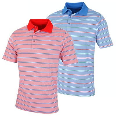 Bobby Jones Herren XH20 Patriot Streifen Oxford Piqué Golf Polo Shirt 84 % RABATT UVP