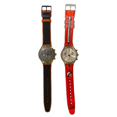 Swatch Analog Quartz Men Chrono 2 Items Sold In Bulk Vintage 843296923