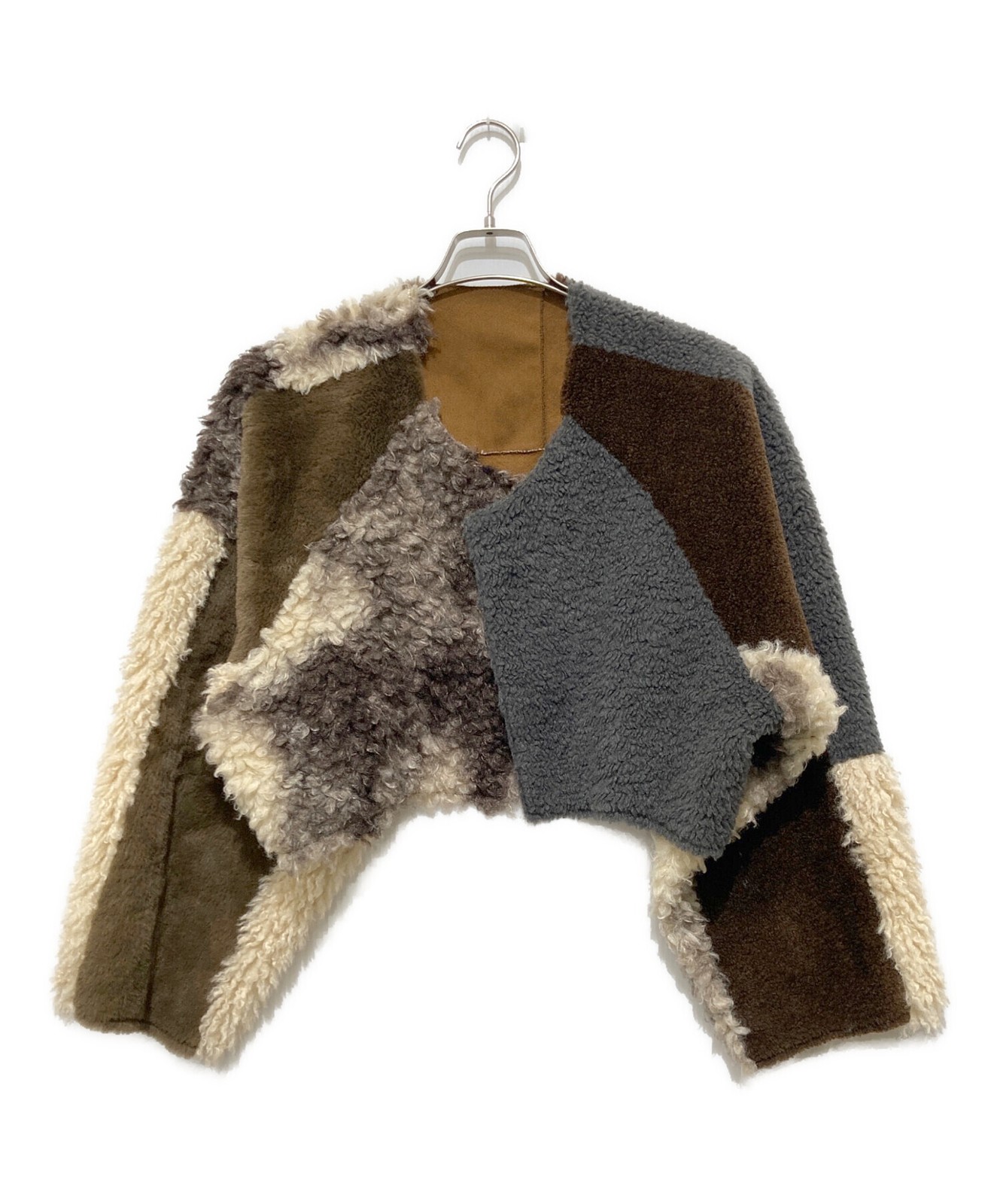 Ameri Many Way Various Boa Jacket/ Brown/ Size: M - image 6