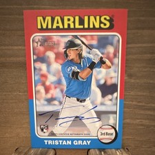 Topps Tristan Gray Miami Marlins 2024 Heritage Real One Autograph Rookie #ROA-TG