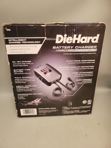 DieHard DH6L 6A 12V Fully Automatic Battery Charger - Afbeelding 2 van 2