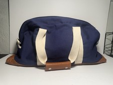 Facebook 10 Year Anniversary Canvas Leather Duffle Gym Bag 2014 NO STRAP