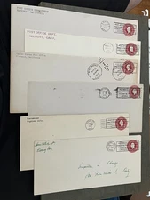 NICE LOT x6 CA/AZ 1946 POSTAL STATIONERY POST OFFICE DEPT PENALTY OVERPRINTS W@W