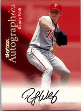 2000 Skybox RANDY WOLF Philadelphia Phillies Autographics AUTO (2)
