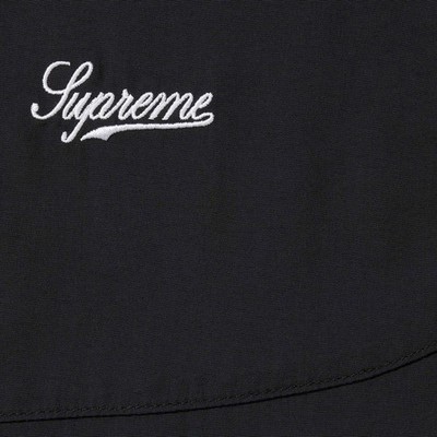Supreme Contrast Piping Track Jacket Black | eBay