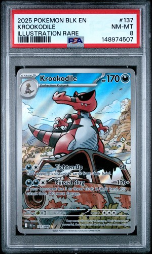 Krookodile graded PSA 8 for sale on eBay