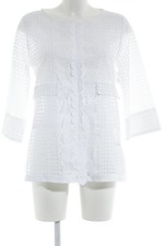 NADINE H. Langarm-Bluse Damen Bluse Gr. DE 36 weiß Elegant
