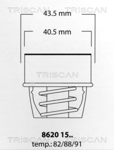 Triscan Thermostat, KüHlmittel 8620 1588-image