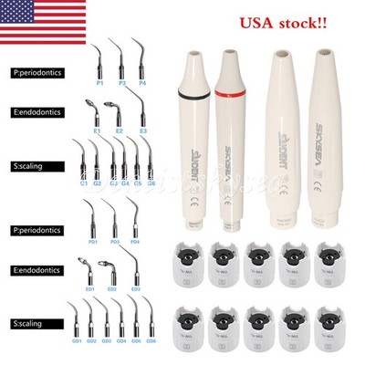 Dental Ultrasonic Scaler Handpiece / 10*Tips /Wrench Fit DTE/EMS Woodpecker H
