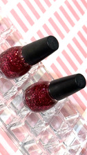 Sinful Colors Professional LOT OF TWO (2) DECADENT 1381 Red Glitter Nail Polish