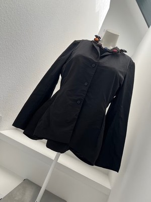 LILITH Paris Blazer Jacke Gr. L schwarz Peplum XL Schößchen weite A-Linie