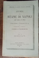 COLLETTA Pietro Storia del Reame di Napoli I VOL. Vallardi, 1905 (dal I al V)