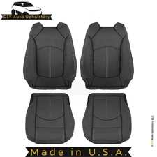 2013-2017 For Chevy Traverse Leatherette Front Replacement Seat Covers Ebony