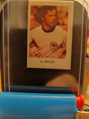GERD MULLER FUSSBALL KARTE / AUFKLEBER / SELTENE EX JUGOSLAWIEN AUSGABE !!!