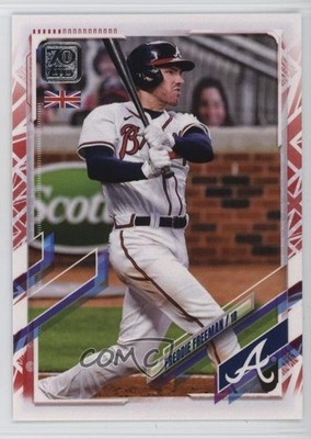 2021 Topps UK Edition Union Jack /99 Freddie Freeman #60 05ja