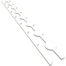 Bridgeport 94 In. H X 0.75 In. W Slatwall Panels in PVC 12-Pack