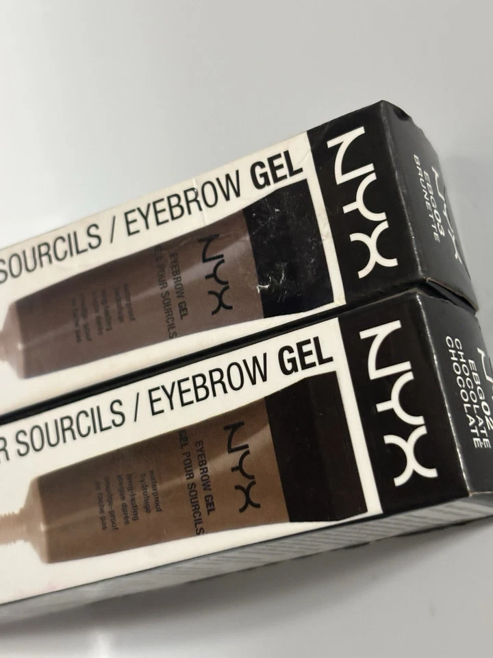 2 Pack NYX Cosmetics Eyebrow Gel EBG02 - Chocolate & EBG03 Brunette - Image 2 of 4