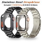 Strap + Case for Apple Watch Band Series 11 10 9 8 7 SE3 iWatch Ultra 45 46 49mm