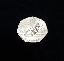 2012 london OLYMPIC WRESTLING 50p-Fifty Pence coin, issued 2011,great condition - Available on eBay