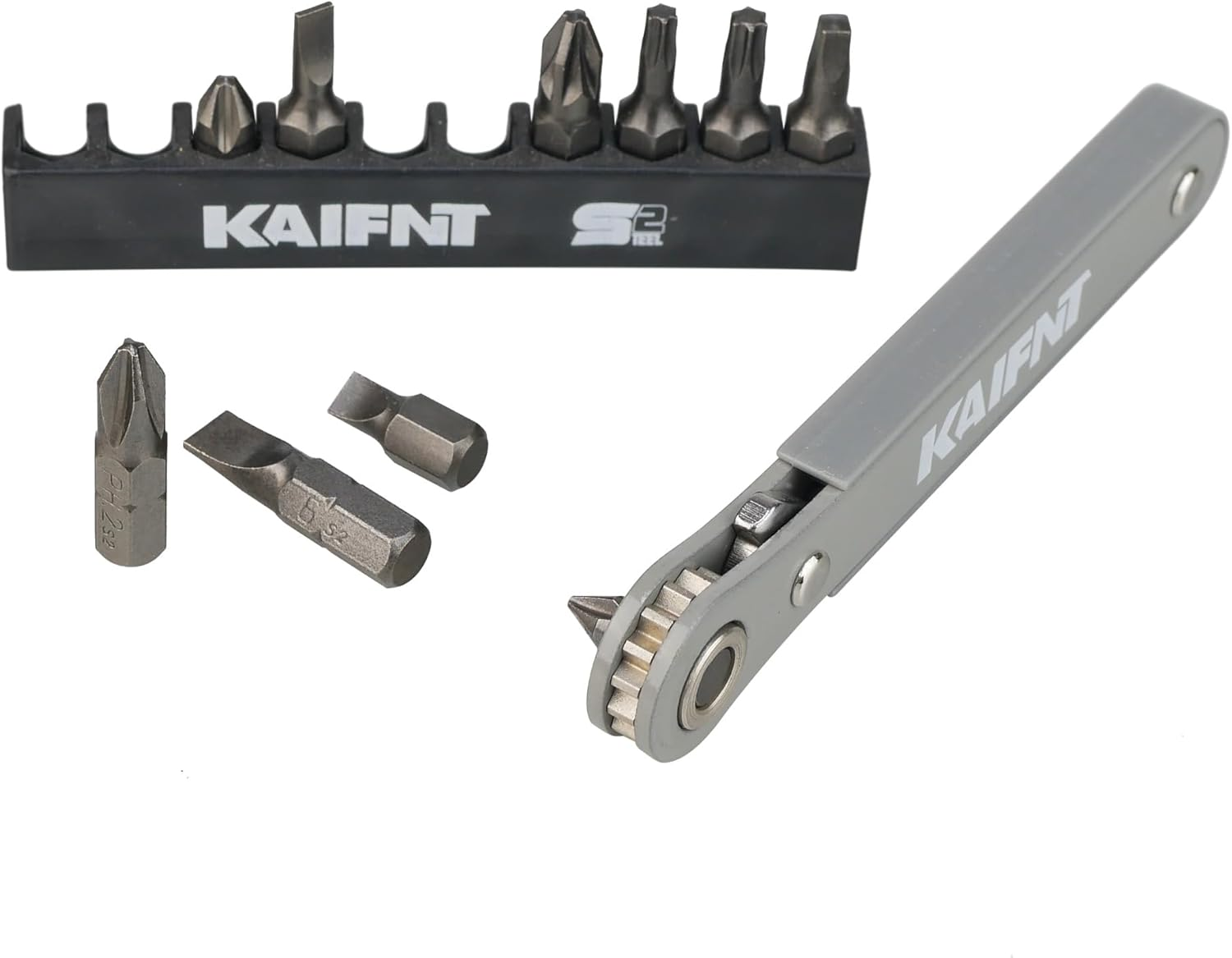 K451-011 Ultra Low Profile Mini Ratchet Wrench Set, 1/4-Inch Drive, 11-Piece