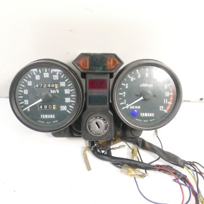 【S】 Yamaha Rd 400 1A3 Ez:79 Cockpit Speedometer Tachometer Instruments