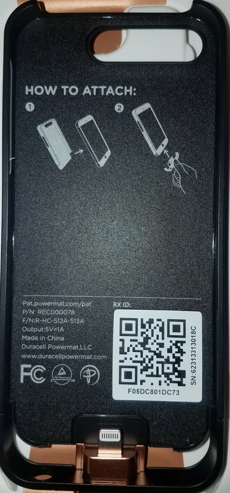 Duracell powermat battery pack & wireless charging pad for iphone 5 - Image 2 of 4