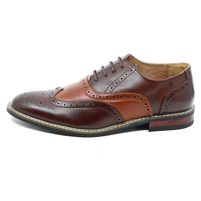 Men’s Brown Perforated Lace-Up Oxford by Men main image 3