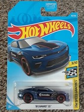 2019 Hot Wheels '18 Camaro SS #26/250 HW Speed Graphics #3/10 BLUE Brembo