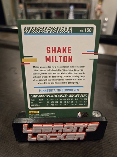 2023-24 Panini Donruss - Holo Gold Laser #150 Shake Milton /10 - Timberwolves - Picture 2 of 2