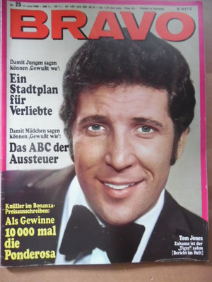 BRAVO 25 - 17.6. 1968 (2) Tom Jones Uschi Glas March BeeGee Nr.5 Colin Petersen