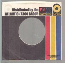 Company Sleeve 45 ATLANTIC / ATCO GROUP - White Black w/ Rd Ylw Bl 1973-1978