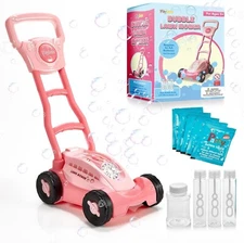 Bubble Maker Lawn Mower Kids Bubble Blowing Machine Push Toys for Girls