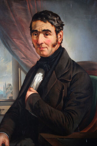 Biedermeier Retrato de un hombre muy elegante hacia 1830 - Imagen 13 de 23