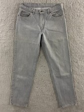 Levis Vintage 506 Comfort Straight Fit Jeans Men 36x34 Fit 34x34 Made USA Gray