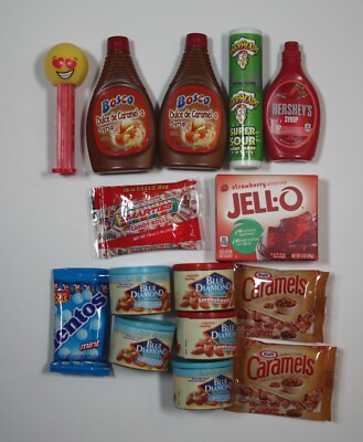 Zuru, Toy Mini Brands Jello Bosco Nuts Mentos Smarties Hershey's 15pcs D7