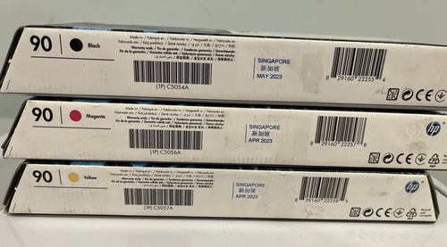 3Pk - HP 90 DesignJet Środek do czyszczenia głowic drukujących 4000/4500 C5054A/C5056A/C5057A - Ex 2023 - Zdjęcie 4 z 8