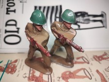 Barclay WW2 Machine Gunner Toy Soldiers