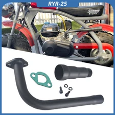 3 Stage Exhaust Header Pipe For Coleman CT200U 212cc 196cc Go Kart Mini Bike
