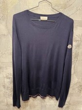 MONCLER Mens Sweater Pullover Long Sleeve Size XL Authentic Lana Cashmere