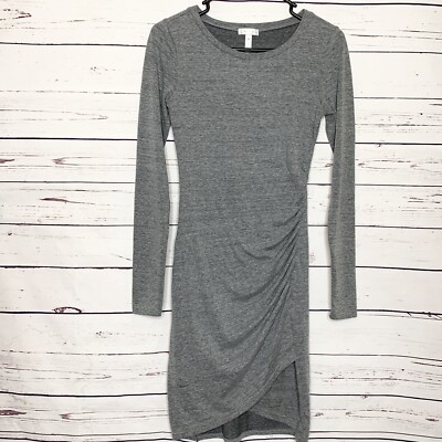 leith long sleeve ruched dress My Current Go To Black Dress - Leith Ruched Dress