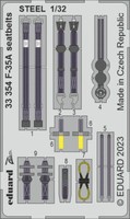 MW22 Eduard 33354 F-35A Seatbelts Steel 1/32 Zoom Set For Trumpeter