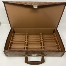 Vintage Service MFG Vinyl 24 Cassette Tape Carrying Storage Case USA