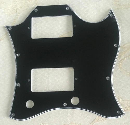 For Fit US Gibson SG Standard Style Full Face Guitar Pickguard,4 Ply Black