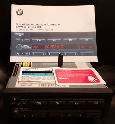 NEUES BMW Business CD43 CD Radio E30 E34 E36 Z3 E32.. inclusive allem Zubehör!!!