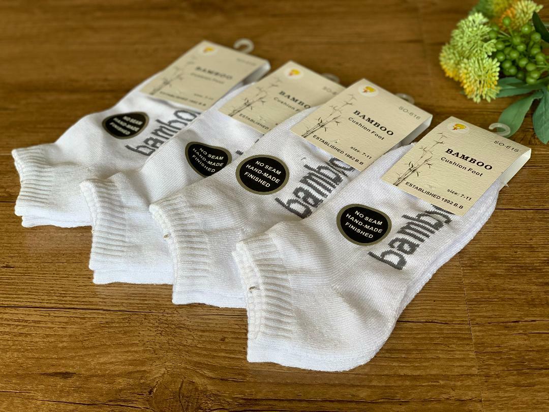 Bamboo Work Socks Bamboo Ankle Socks Low Cut - Soft Cushioned For Work & Sport, Women's Sizes 2-11 White Ankle Socks - Foto 6